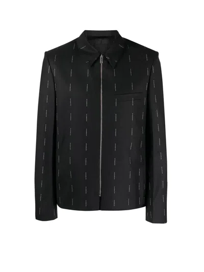 Givenchy Wool Zipped Jacket In Black