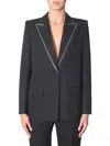 Givenchy Wool Blazer With Strass In Black