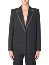 Givenchy Wool Blazer With Strass In Black