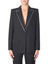 Givenchy Wool Blazer With Strass In Black