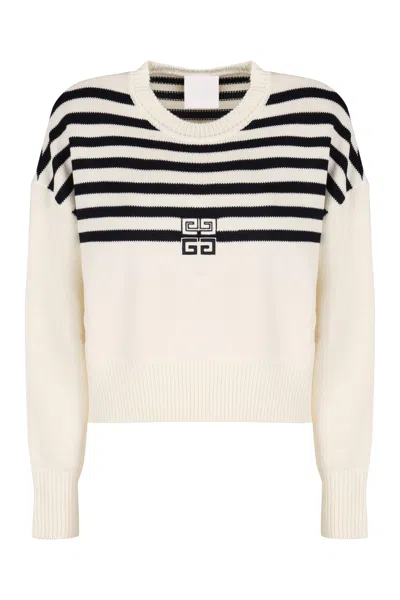 GIVENCHY WOOL BLEN CREW-NECK SWEATER