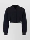 Givenchy Cropped Varsity Jacket In Wool And Denim