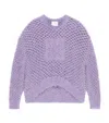 Givenchy Asymmetric Chunky Knit High-low Crewneck