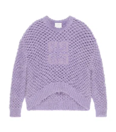GIVENCHY WOOL-BLEND CROCHET 4G SWEATER