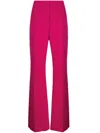 Givenchy Wool-blend Flared Trousers In Pink