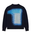 Givenchy Sweater In Wool With Brushed Afternoon Light Jacquard In Black