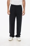 Givenchy Wool Blend Pants With Elastic Waistband In Black