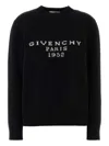 Givenchy Wool Blend Crew Neck Sweater With Ribbed Cuffs And Hem In Black