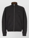 Givenchy Wool Blend Sweatshirt High Collar Side Pockets In Black