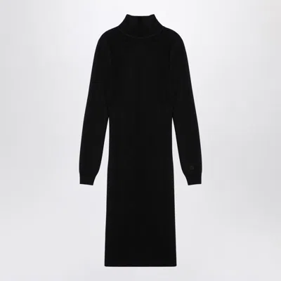 Givenchy Wool-blend Turtleneck Midi Dress In Black