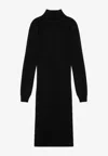Givenchy Wool-blend Turtleneck Dress In Black