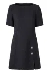 Givenchy Wool Blend Tweed Dress