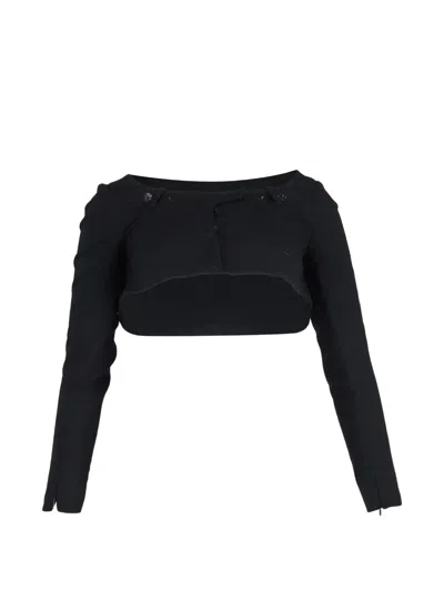 Pre-owned Givenchy Wool Bolero In Black