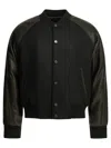 Givenchy Wool Bomber Jacket With Reverse Logo Jackets And Coats Black In Green