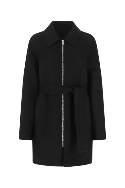 Givenchy Wool Cashmere Silk Coat In Black