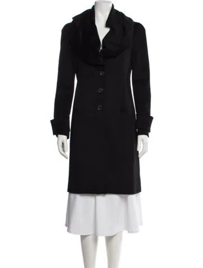 Pre-owned Givenchy Wool Coat In Black