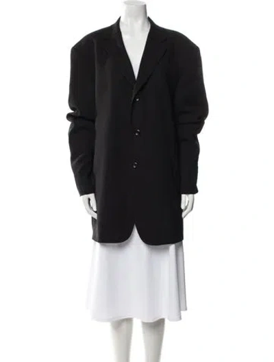 Pre-owned Givenchy Wool Coat In Black