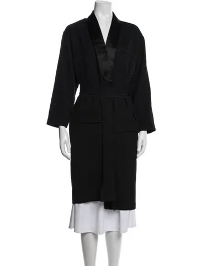 Pre-owned Givenchy Wool Coat In Black