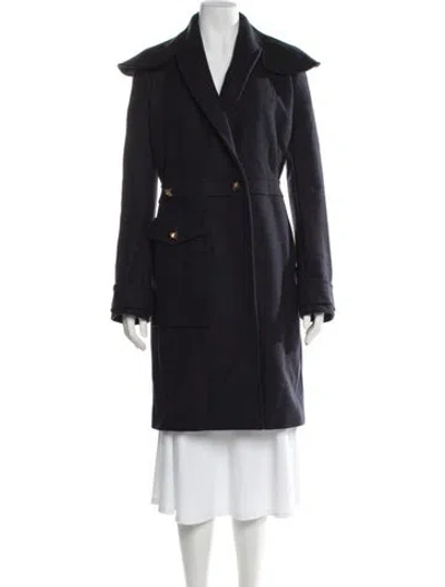 Pre-owned Givenchy Wool Coat In Blue
