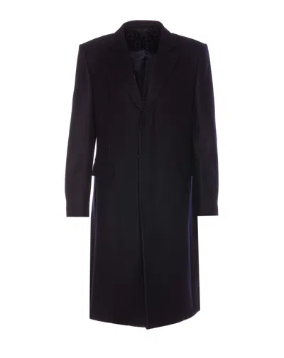 Givenchy Dark Blue Wool Coat