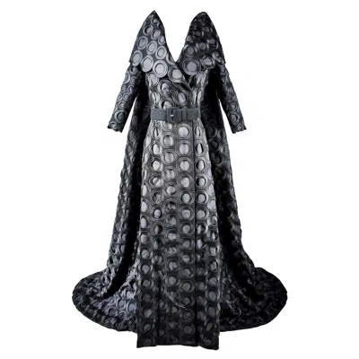 Pre-owned Givenchy Wool Coat Dress By Julien Macdonald For  Couture - Fall Winter 2003 In Black