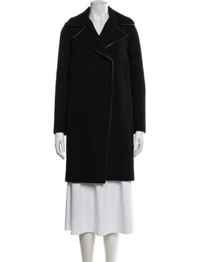 Pre-owned Givenchy Wool Coat W/ Tags In Black