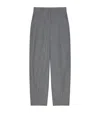 Givenchy Wool Cocoon Trousers In Gray