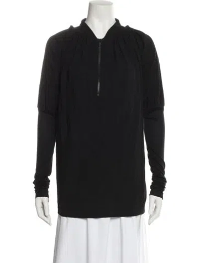 Pre-owned Givenchy Wool Cowl Neck Sweatshirt In Black