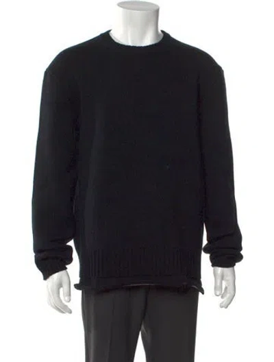 Pre-owned Givenchy Wool Crew Neck Pullover In Blue
