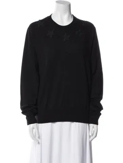 Pre-owned Givenchy Wool Crew Neck Sweater In Black