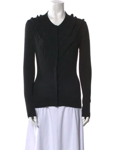 Pre-owned Givenchy Wool Crew Neck Sweater In Black