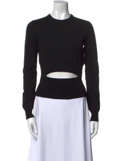 Pre-owned Givenchy Wool Crew Neck Sweater In Black