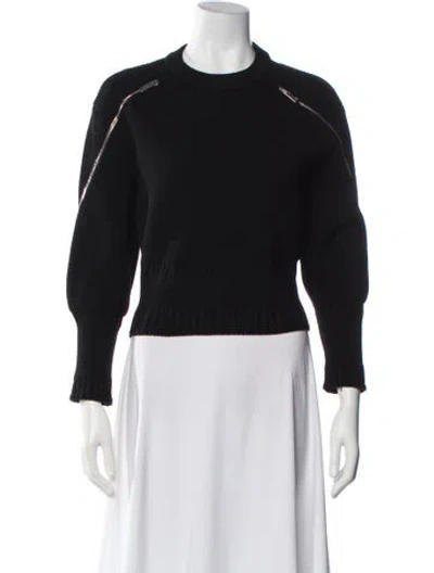 Pre-owned Givenchy Wool Crew Neck Sweater In Black