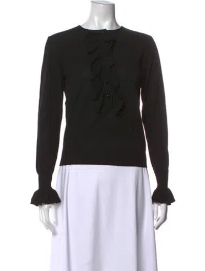 Pre-owned Givenchy Wool Crew Neck Sweater In Black