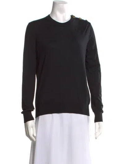 Pre-owned Givenchy Wool Crew Neck Sweater In Black