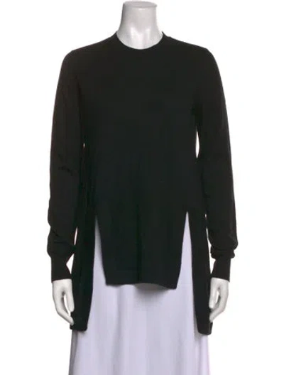 Pre-owned Givenchy Wool Crew Neck Sweater In Black