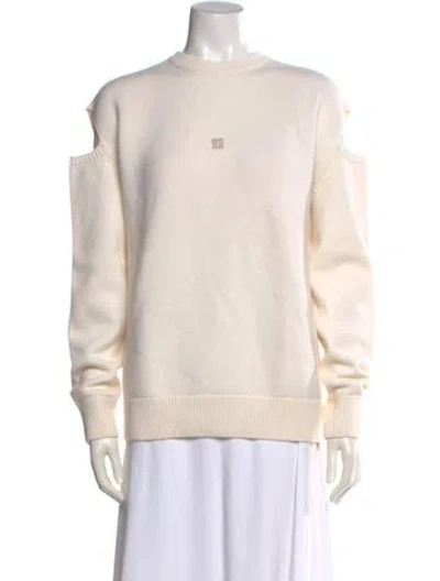 Pre-owned Givenchy Wool Crew Neck Sweater In Neutrals