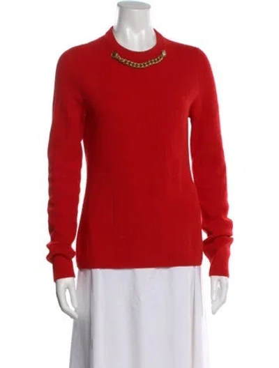 Pre-owned Givenchy Wool Crew Neck Sweater In Red