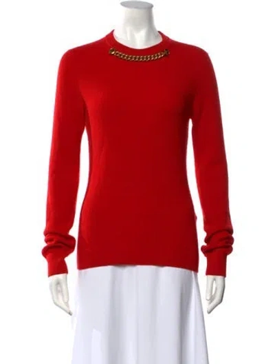 Pre-owned Givenchy Wool Crew Neck Sweater In Red