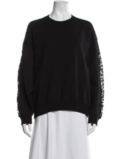 Pre-owned Givenchy Wool Crew Neck Sweatshirt In Black