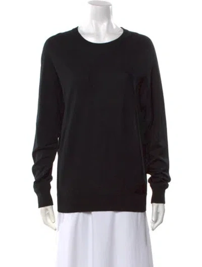 Pre-owned Givenchy Wool Crew Neck Sweatshirt In Black