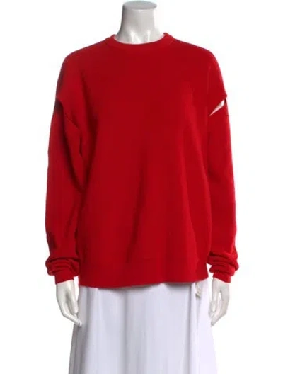 Pre-owned Givenchy Wool Crew Neck Sweatshirt In Red