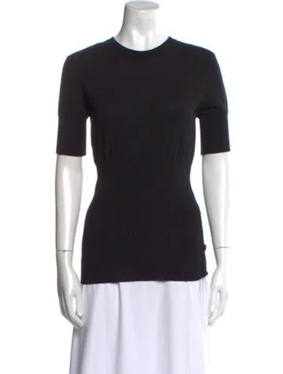 Pre-owned Givenchy Wool Crew Neck T-shirt In Black