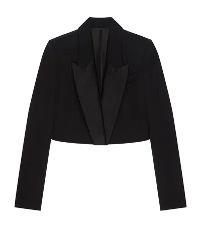Givenchy Wool Cropped Tuxedo Jacket