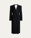 Givenchy Wool Double-breasted Cinched Coat In Black