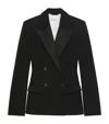 Givenchy Jacket In Wool With Satin Collar In Black
