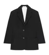 Givenchy Single Breasted Jacket In Wool In Black