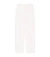 Givenchy Wool Double Pleated Trousers In White