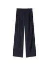 Givenchy Double Pleat Striped Pants In Wool In Blue