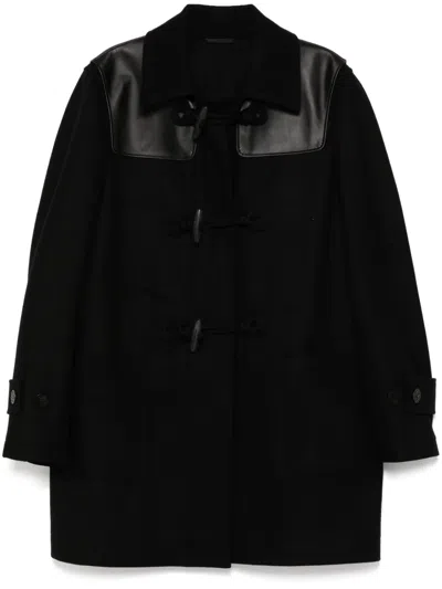 Givenchy Wool Duffle Coat In Schwarz